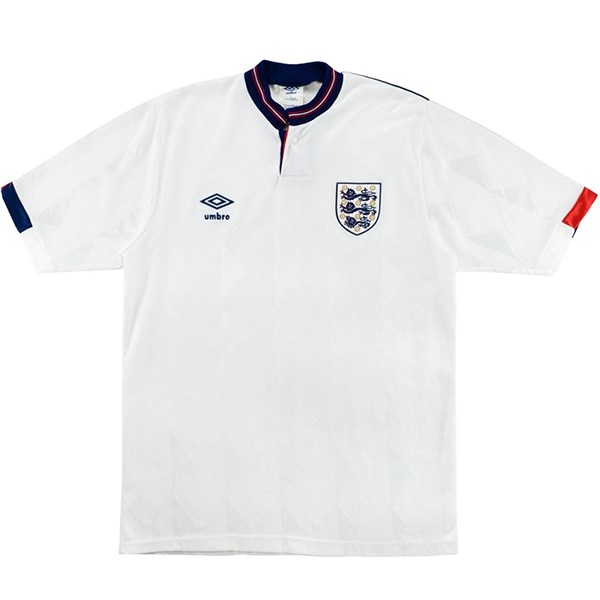 Tailandia Camiseta Inglaterra Primera Equipación Retro 1989 Blanco